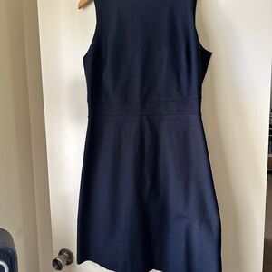 Theory Navy Sleeveless Fit-and-Flare Dress size 10